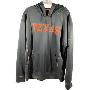 Nike Texas Longhorns Hoodie Dark Gray Hooded Sweatshirt Size XL